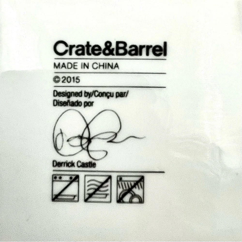 Crate & Barrel Appetizer/Cocktail Plates - Set of 4
